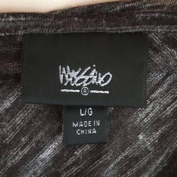 MOSSIMO Sheer Back Lightweight Hi Low Jersey Knit Shirt SZ L - Picture 7 of 10